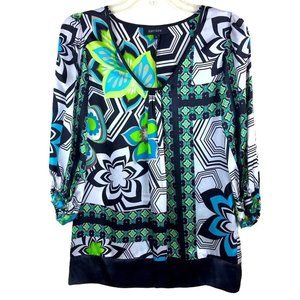 KAREN KANE FLORAL TOP SZ S